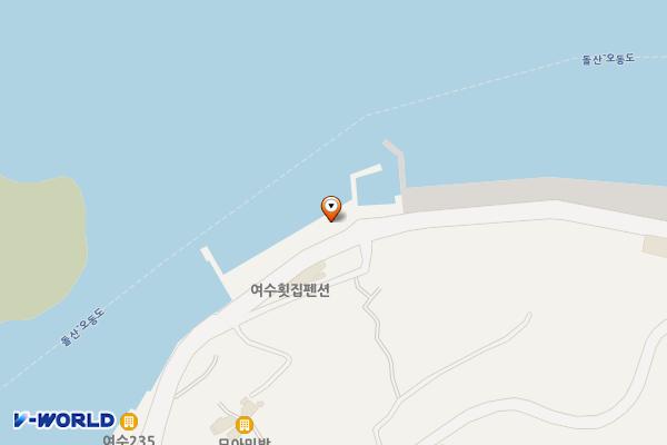 돌산진두앞 화장실 위치 지도 — 전남광주통합특별시 여수시 돌산읍 진두해안길 37