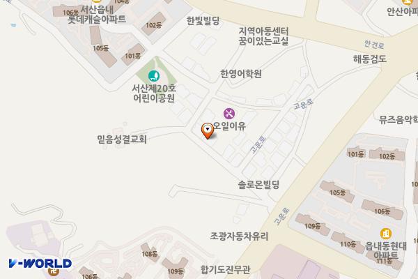롯데캐슬A인근임시공영주차장 위치 지도 — 충청남도 서산시 읍내동 814-32