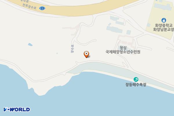 장등해수욕장 위치 지도 — 전남광주통합특별시 여수시 화양면 장수로 201-31