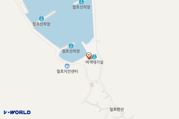 월호보건진료소 위치 지도 — 전남광주통합특별시 여수시 화정면 월호골길 13 (월호리)