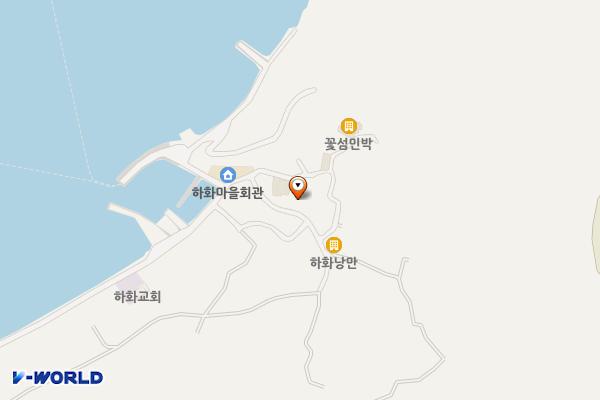 상하화보건진료소 위치 지도 — 전남광주통합특별시 여수시 화정면 아랫꽃섬1길 4-5