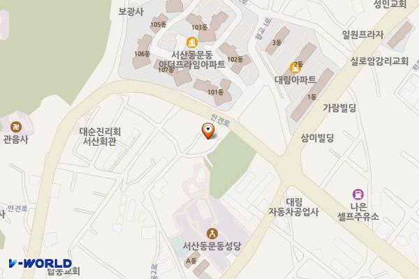 동문성당위임시공영주차장 위치 지도 — 충청남도 서산시 동문동 655-14