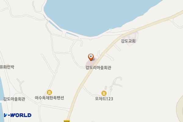 감도보건진료소 위치 지도 — 전남광주통합특별시 여수시 화양면 감도길 2, 감도보건진료소