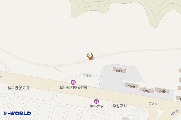 원학동공원 위치 지도 — 전남광주통합특별시 여수시 학용동 산57-2