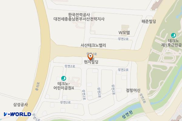성연이안큐브앞임시공영주차장 위치 지도 — 충청남도 서산시 성연면 오사리 1727
