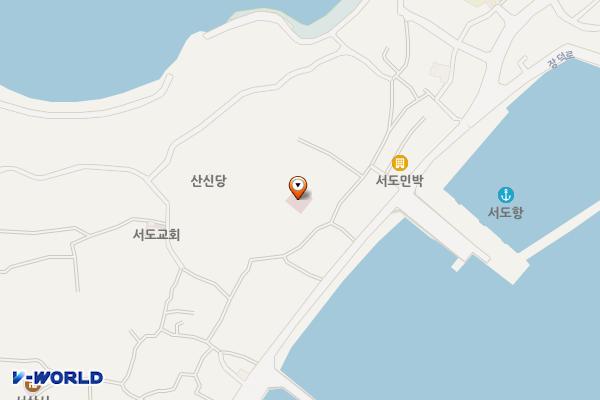 서도보건진료소 위치 지도 — 전남광주통합특별시 여수시 삼산면 장촌3길 9-6 (서도리, 서도보건진료소)