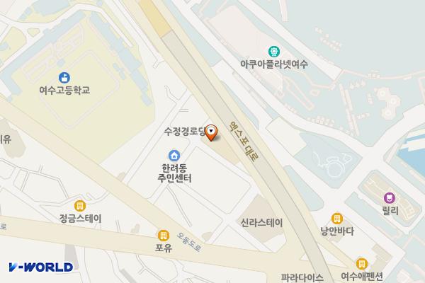 중앙파출소 위치 지도 — 전남광주통합특별시 여수시 수정2길 14 (수정동, 중앙동치안센터)