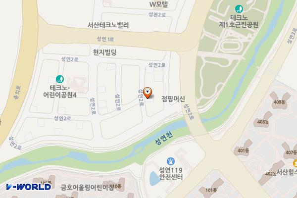 오사리임시공영4주차장 위치 지도 — 충청남도 서산시 성연면 오사리 1774