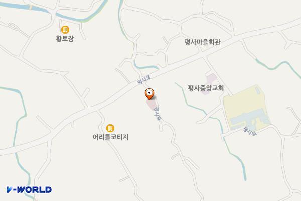 평사보건진료소 위치 지도 — 전남광주통합특별시 여수시 돌산읍 평사로 560-6 (평사리, 평사보건진료소)