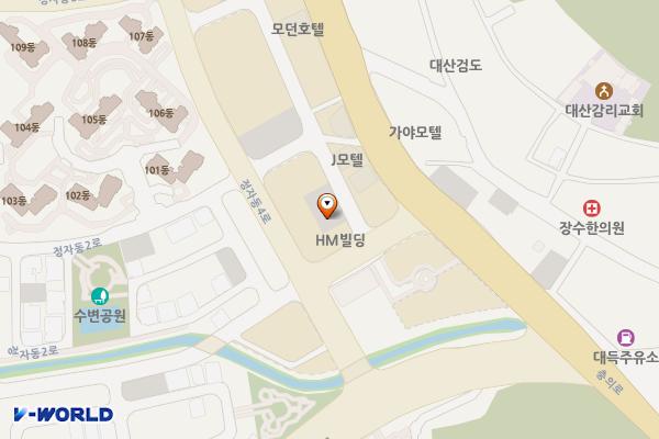 대산터미널뒤임시공영주차장 위치 지도 — 충청남도 서산시 대산읍 대산리 1637