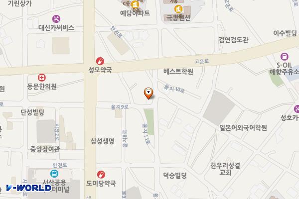 서진부동산뒤임시공영주차장 위치 지도 — 충청남도 서산시 동문동 358-6