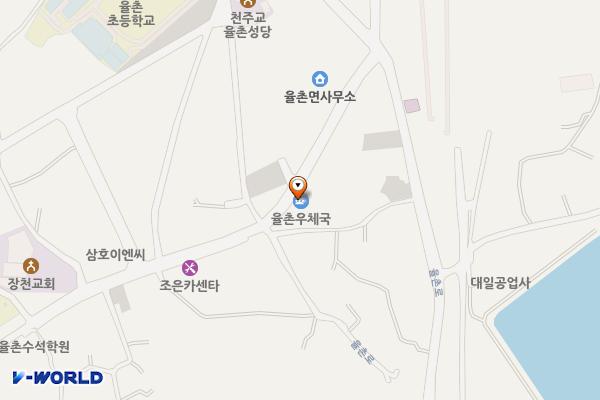 율촌우체국 위치 지도 — 전남광주통합특별시 여수시 율촌면 동산개길 19