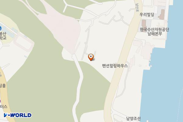 남산공원(관리사무소 옆) 위치 지도 — 전남광주통합특별시 여수시 남산남3길 13 (남산동)