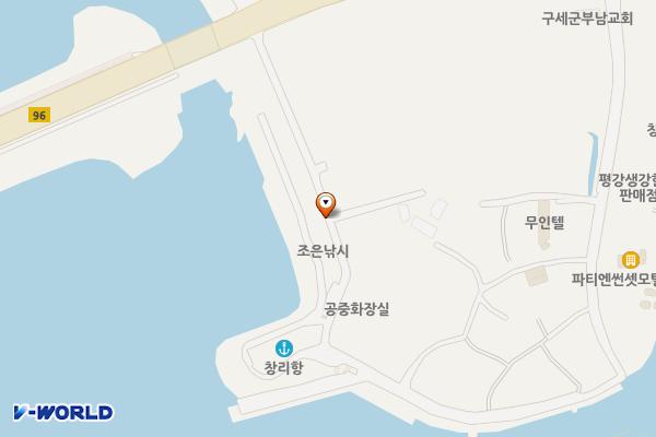 창리선착장인근임시공영주차장 위치 지도 — 충청남도 서산시 부석면 창리 295-11
