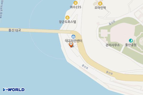 유람선 선착장 화장실 위치 지도 — 전남광주통합특별시 여수시 돌산읍 돌산로 3617-17