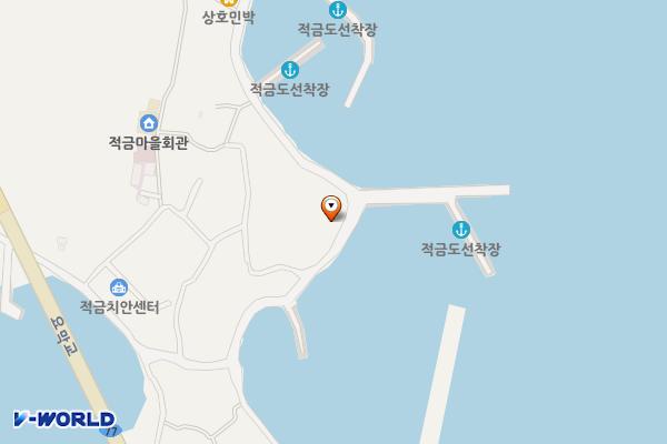 적금 노을길 화장실 위치 지도 — 전남광주통합특별시 여수시 화정면 적금리 294-2