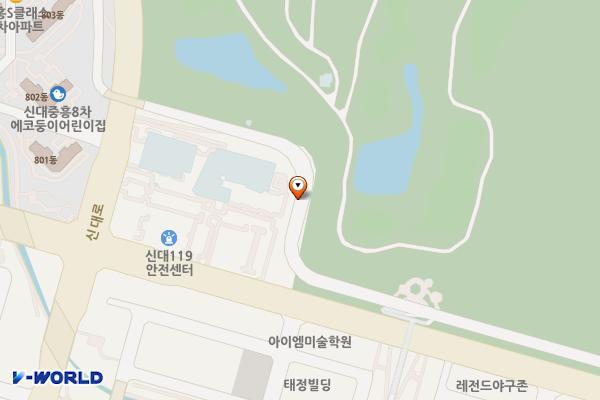 신대생태회랑 위치 지도 — 전남광주통합특별시 순천시 해룡면 신대리 2070