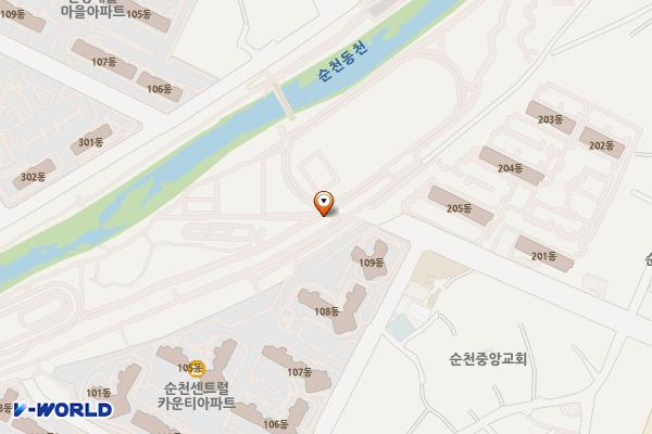 강천수변공원1 위치 지도 — 전남광주통합특별시 순천시 서면 강청수변길 52