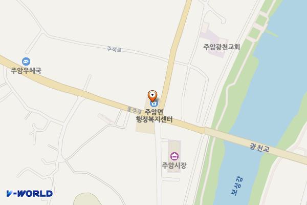 주암면사무소 화장실 위치 지도 — 전남광주통합특별시 순천시 주암면 동주로 2047