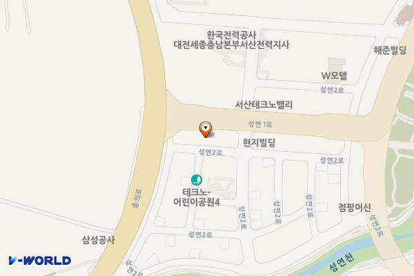 성연면오사삼거리임시공영주차장 위치 지도 — 충청남도 서산시 성연면 오사리 1674