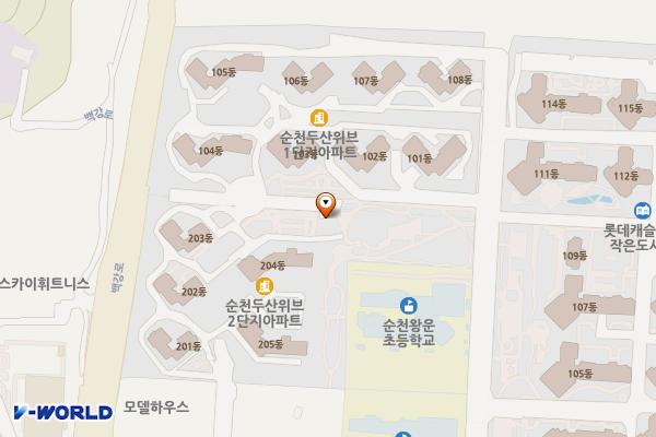왕운공원 위치 지도 — 전남광주통합특별시 순천시 왕지3길 51 (왕지동)