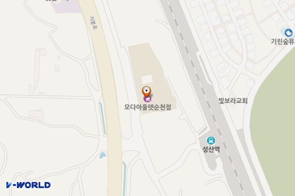 모다 아울렛(순천만프라자) 1층 위치 지도 — 전남광주통합특별시 순천시 해룡면 상성길 70, 순천만플라자 모다아울렛