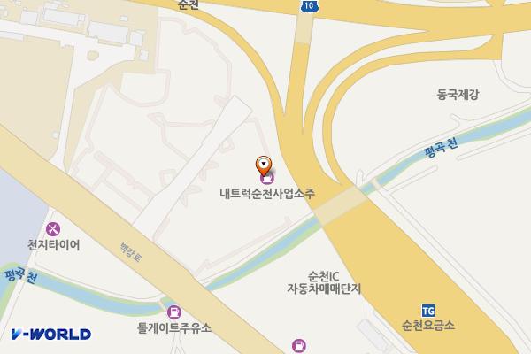 내트럭(주)순천영업소 화장실 위치 지도 — 전남광주통합특별시 순천시 서면 백강로 614
