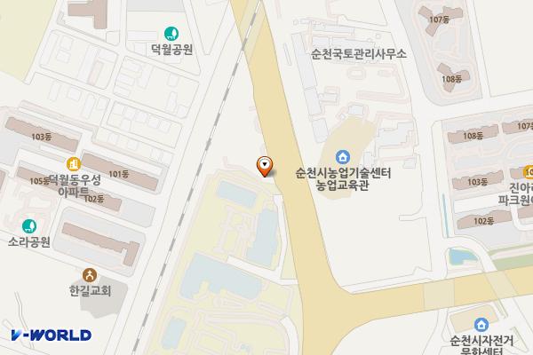 신도시 주유소 화장실 위치 지도 — 전남광주통합특별시 순천시 우석로 17(덕월동)