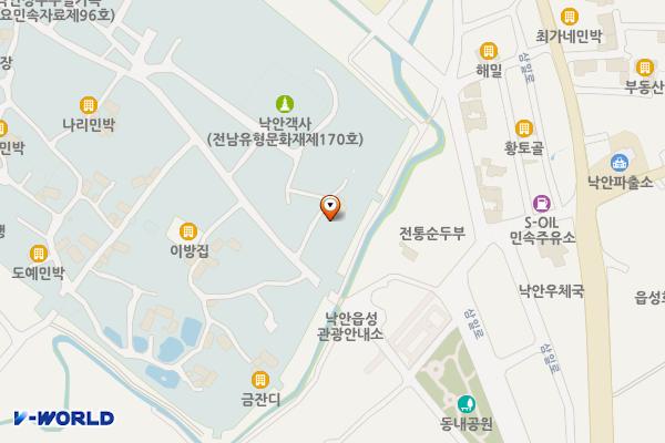 낙안읍성지원사업소 화장실 위치 지도 — 전남광주통합특별시 순천시 낙안면 충민길 30