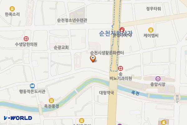 남문터 광장 위치 지도 — 전남광주통합특별시 순천시 중앙로 93