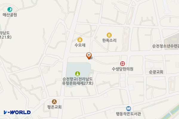 선비문화체험학습관 화장실 위치 지도 — 전남광주통합특별시 순천시 금곡길 51