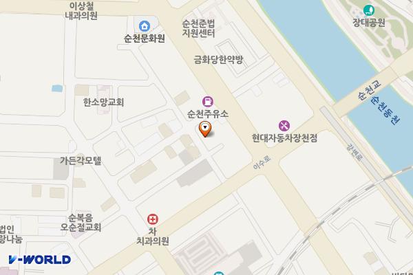 로얄웨딩홀화장실 위치 지도 — 전남광주통합특별시 순천시 장천4길 10 (장천동)