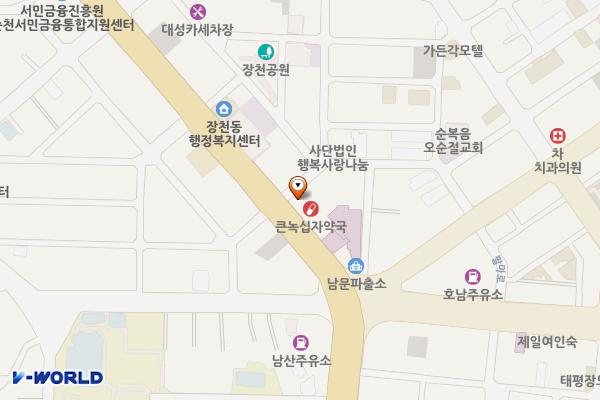김안과 화장실 위치 지도 — 전남광주통합특별시 순천시 중앙로 10, 김안과의원 (장천동)
