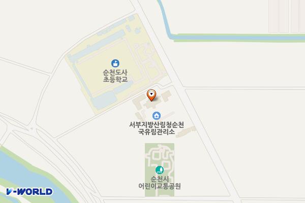 순천국유림관리소 별관_구내식당안 위치 지도 — 전남광주통합특별시 순천시 순천만길 180
