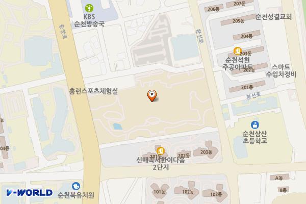 순천시립삼산도서관 화장실 위치 지도 — 전남광주통합특별시 순천시 중앙로 232