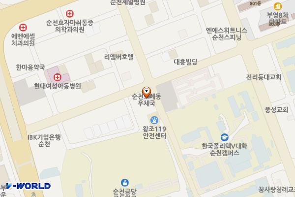 순천조례동우체국 화장실 위치 지도 — 전남광주통합특별시 순천시 장선배기길 20, 순천조례동우체국 (조례동)