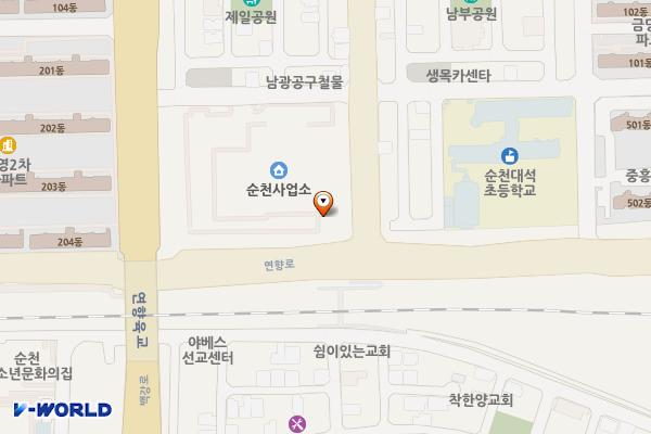 순천우체국 화장실 위치 지도 — 전남광주통합특별시 순천시 하대석길 9, 순천우체국 (연향동)