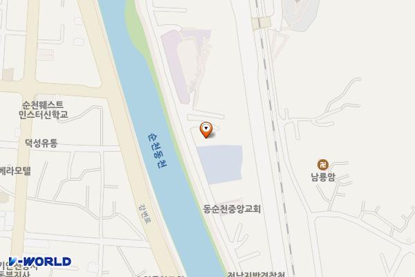베니샤프커피(본점) 위치 지도 — 전남광주통합특별시 순천시 용당둑길 153, 베니샤프 (조곡동)