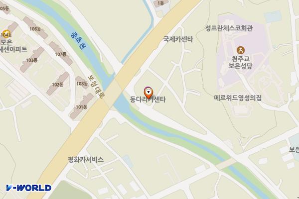 송화식당 앞 위치 지도 — 충청북도 보은군 보은읍 삼산리 199-9