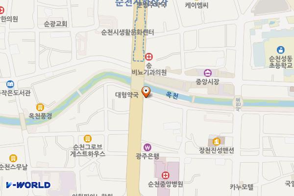 남문교 아래 화장실 위치 지도 — 전남광주통합특별시 순천시 중앙로 84