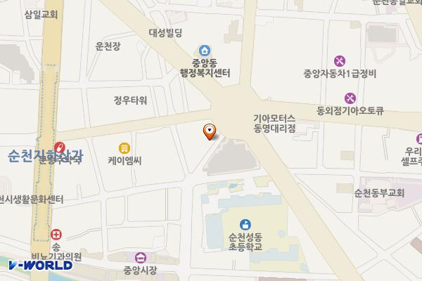 성동공영주차장 화장실 위치 지도 — 전남광주통합특별시 순천시 황금2길 19-11