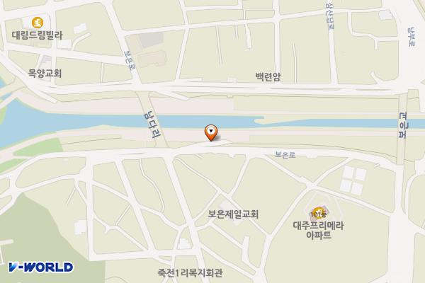 남다리하상 위치 지도 — 충청북도 보은군 보은읍 죽전리 132-4