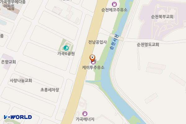 미래주유소 화장실 위치 지도 — 전남광주통합특별시 순천시 중앙로 450(가곡동 202-1)