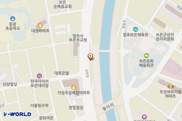 동다리하상 위치 지도 — 충청북도 보은군 보은읍 교사리 440-1