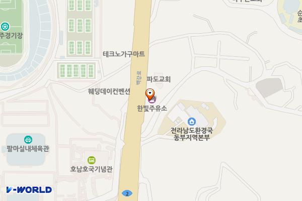 정원주유소 화장실 위치 지도 — 전남광주통합특별시 순천시 백강로 46(연향동)