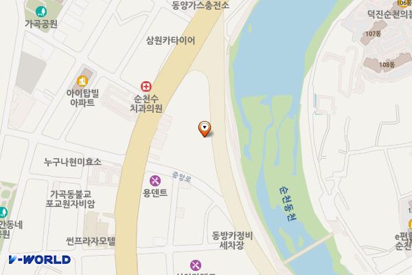 늘푸른주유소 화장실 위치 지도 — 전남광주통합특별시 순천시 강변로 1039(가곡동)