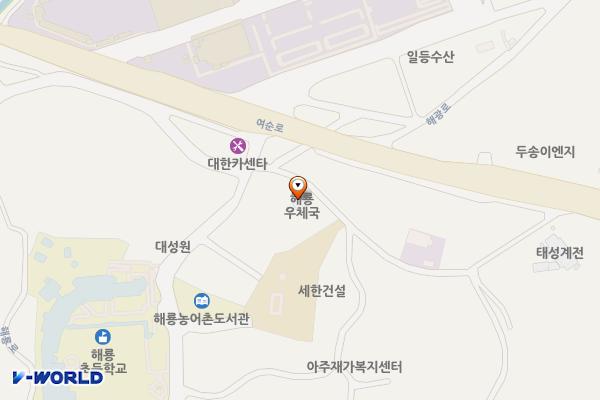 해룡우체국 화장실 위치 지도 — 전남광주통합특별시 순천시 해룡면 월전길 31, 해룡우체국