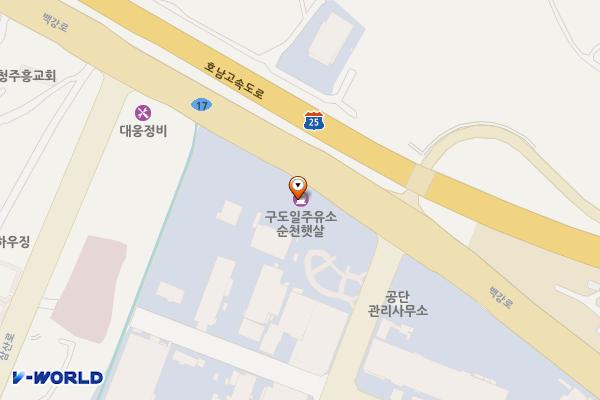 구도일주유소 순천햇살 화장실 위치 지도 — 전남광주통합특별시 순천시 서면 백강로 689