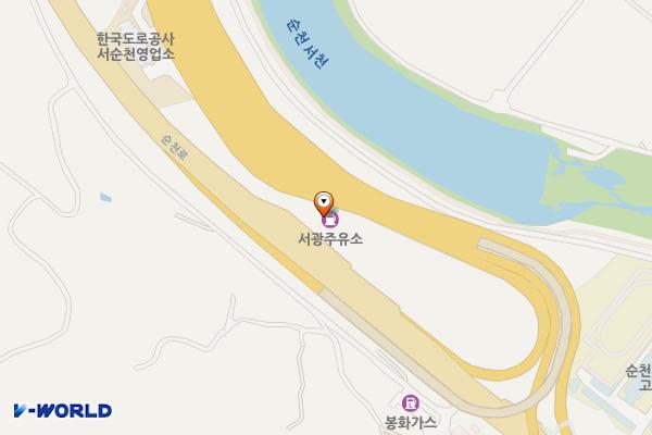 서광주유소 화장실 위치 지도 — 전남광주통합특별시 순천시 서면 순천로 120