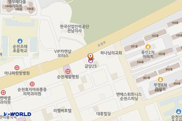 금당주유소 화장실 위치 지도 — 전남광주통합특별시 순천시 순광로 34, 금당주유소 (조례동)